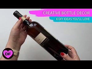 Creative Bottle Decor 🍾😍 6 DIY Ideas You’ll Love