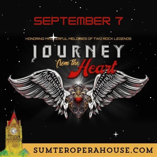 🚀NEW MAIN STAGE SHOW! On September 7, Ryan Christopher is back on the SOH stage with his new project, "Journey from the Heart." This new band honors the masterful melodies of TWO rock legends... Journey AND Heart! 🎤 Tickets go on sale July 19 @ 11AM! Enjoy the dynamic, soaring vocals that you're used to hearing from Ryan Christopher, along with his "Steve Perry prowess." Come see the reason why fans across the nation say that Ryan's voice is "the closest thing to Steve Perry." With hits like "