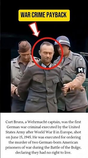 POV: The First Nazi Executed by the U.S. After WWII
