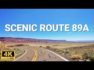 Driving Scenic Route 89A - East of Zion to the Colorado River - 4K