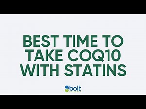 When is the best time to take CoQ10 with statins