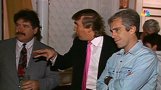 The November 1992 tape in the NBC archives shows future President Donald Trump with financier Jeffrey Epstein more than a decade before Epstein pleaded guilty to felony prostitution charges in Florida. http://4.nbcla.com/fTPOHgj | NBC LA