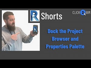 How to Dock the Properties Palette and Project Browser in Revit When They Get Messed Up #RevitShorts