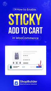 📌 How to Enable Sticky Add to Cart in WooCommerce 🚀 Increase your WooCommerce sales with a Sticky Add-to-Cart bar! Keep the "Add to Cart" button always visible, ensuring a seamless shopping experience. 🎯 #radiustheme #woocommerce #woocommercestore #onlineshop #onlinestore #increasesell #shopbuilder #websitedevelopment #woocommerceplugins | RadiusTheme