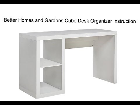 Better Homes and Gardens Cube Desk Organizer Instruction