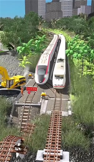 0.001% Can Stop Watching! 😱 Future High-Speed Train Crossing 🚄🔥 (Extreme Battle)