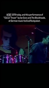 It’s #TBT to 1978, and an Ian Dury and the Blockheads performance of ‘Clevor Trever’ at German music festival, Rockpalast. We’ve shared clips of this recording before, in which Ian and the band perform the entirety of New Boots & Panties!! (September 1977, Stiff Records), and also the single, ‘What a Waste’(April 1978, Stiff Records). #iandury #theblockheads #livemusic #rocknroll | Ian Dury (and the Blockheads)