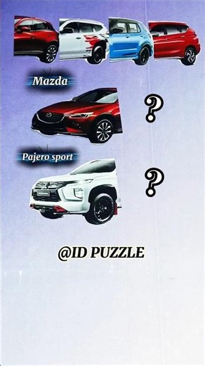 Matching Mazda CX-3 vs Mitsubishi Pajero Sport 🤩#shorts #puzzle #puzzlegame #trending
