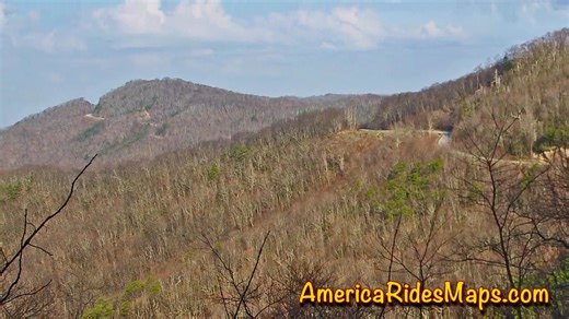 Locals will get in a ride or two over the winter during warm spells, but if you're traveling to the Blue Ridge in spring April is the best chance for decent early riding in the area. AmericaRidesMaps.com | America Rides Maps