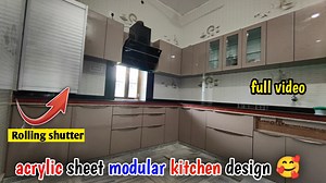 2.3K views · 45 reactions | Acrylic Modular kitchen Design /Modular...