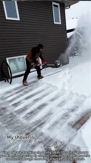 Snow Be Gone: Electric Blower Cleanup! ⛄💨