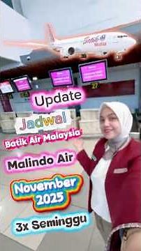 jadwal malindo air batik air malaysia bulan november 2025 di bandara palembang
