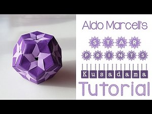 Origami Star Prints Kusudama Tutorial
