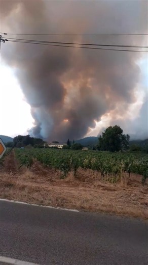 reprise du feu à Correns