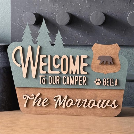 Personalized RV Sign – Custom Camper Woodsign, Wooden Travel Trailer Gift - Etsy Canada