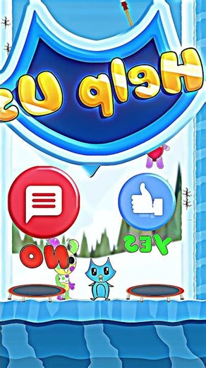 Blue cat jumping on the cold snowy platforms! ❄️ #SnowyPlatforms #Jumping