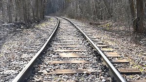 Steel Old Railway Rails On Traditional Stock Footage Video (100% Royalty-free) 3441181503 | Shutterstock