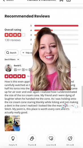 Funny Yelp Review: Surprising Ice Cream Size Revealed!