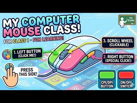 How to Use a Mouse - Fun Class for Grade 1!