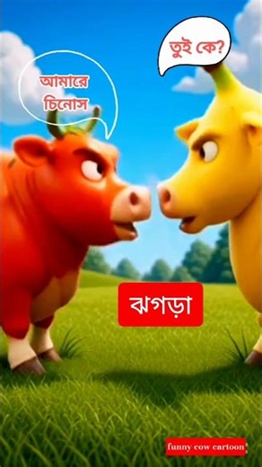 🍅🐄 Tomato Cow vs Banana Cow 🍌🐄 | Funny Cartoon Explosion | Short Video