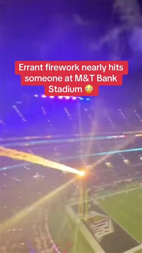 Errant Firework Incident at M&T Bank Stadium