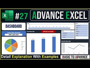 Ms Excel Full Project in Excel with Interactive Dashboard in hindi | Lecture-27 UPCISS