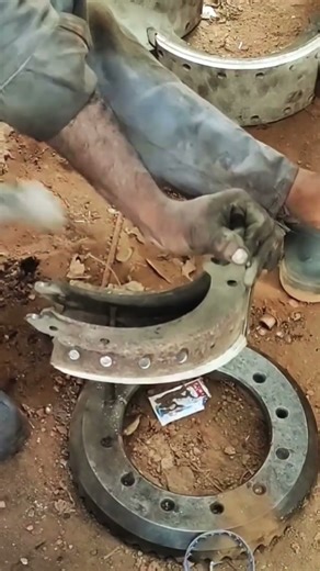 Manual Brake Lining Riveting Process