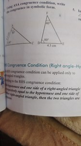 the congruence in symbolic form.5.80SCongruence Condition (... | Filo