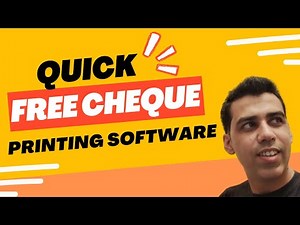 QUICK FREE CHEQUE PRINTING SOFTWARE | FREE CHECK PRINTING SOFTWARE FOR WRITING BUSINESS CHEQUE