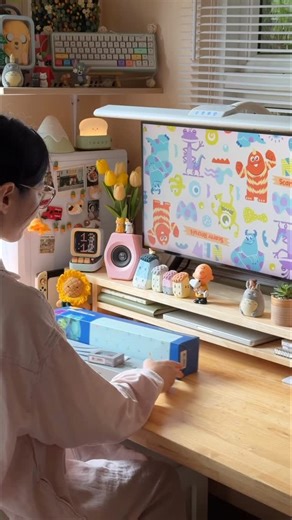 10K views · 482 reactions | Desk Update ✨  Monsters, INC. mousepad...