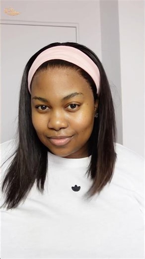 Styling my long bob with a headband #wigs #humanhairwig #hair