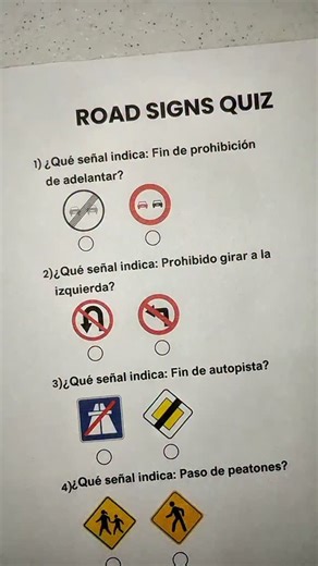 Quiz Lab on Instagram: "ROAD SIGNS QUIZ #quiz #road #preguntasyrespuestas #transito #quizchallenge"