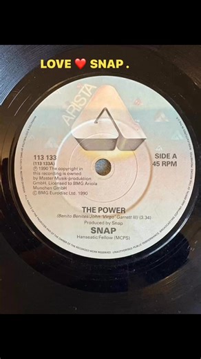 4.4K views · 138 reactions | Sharing vinyl 45’s from my personal record collection- Snap/ The Power From 1990 . | Freddie Whalley | Facebook