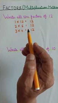 Factors by Multiplication Method | Class 4 Maths | Easy Explanation for Kids