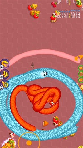 Wormzoneio magic gameplay! 💯😅🐍#snakezone #wormszone #shortsfeed #foryou