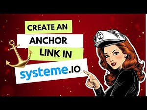 How to Create an Anchor Link in Systeme.io - Easy Copy Paste!