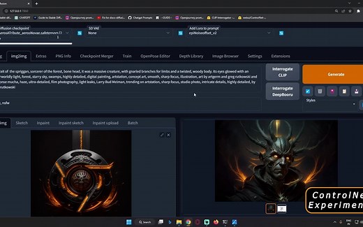 Stable Diffusion Multi ControlNet 详细工作流程_噪声偏移