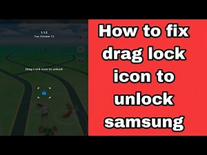 How to fix drag lock icon to unlock samsung 2025 | remove turn off drag lock icon to unlock samsung