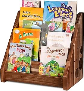 Montessori Bookshelf Wooden Small Bookcase for Kid's Classroom or Bedroom Book Shelves for Kids Room Display Kids Bookshelf and Toy Storage Classroom Furniture