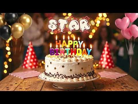 Happy Birthday Star Personalized Cake Cutting Song