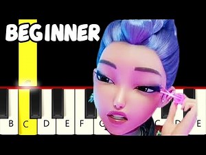 How It’s Done - KPop Demon Hunters - Fast and Slow (Easy) Piano Tutorial - Beginner