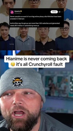 Hianime is never coming back 😢 it’s all Crunchyroll fault #anime #hianime #crunchyroll #animekai
