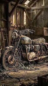 Triumph T120 Motorcycle ASMR Restoration | Rusty to Matte Black Beauty 🏍️ #motorcyclerestoration