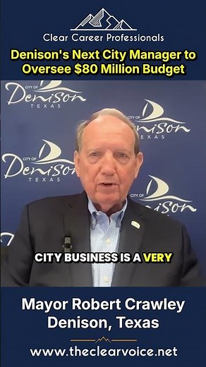 Denison City Manager Recruitment | First Review of Applicants Soon