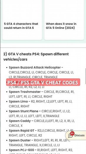 GTA V Cheat Codes • Playstation 4 and Playstation 5 • GTA OFFICIAL #gta5 #gtacheatscodes #gtav #gta6