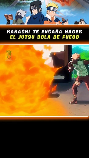 Kakashi te ensaña hacer el jutsu bola de fuego 😱 #anime #kakashi #fblifestyle #naruto | Mememo