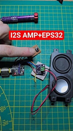 This tiny ESP32 drives a REAL speaker (no DAC!) #esp32 #electronics #diy #arduino #i2s #maker #tech