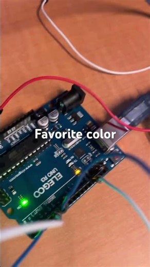 Favorite color with Ardrino