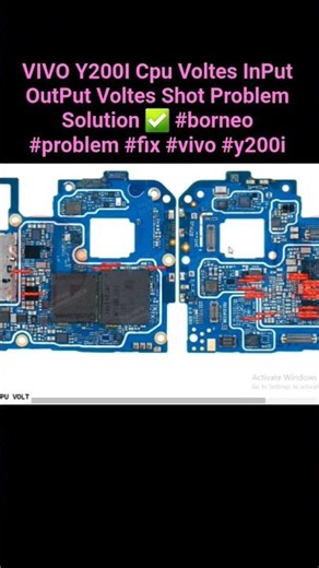 VIVO Y200I Cpu Voltes InPut OutPut Voltes Shot Problem Solution ✅ #borneo #problem #fix #vivo #y200i