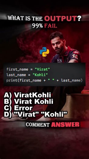 🔥 99% Beginners Get This Python Output Wrong! 😱 | Python Interview Question #coding #python
